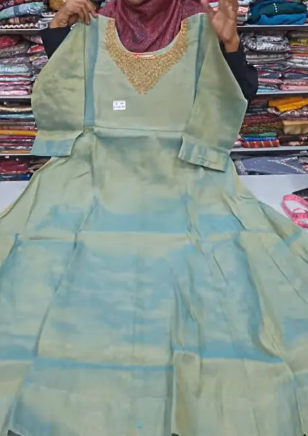 Silk Long Anarkali Kurti | AK1871